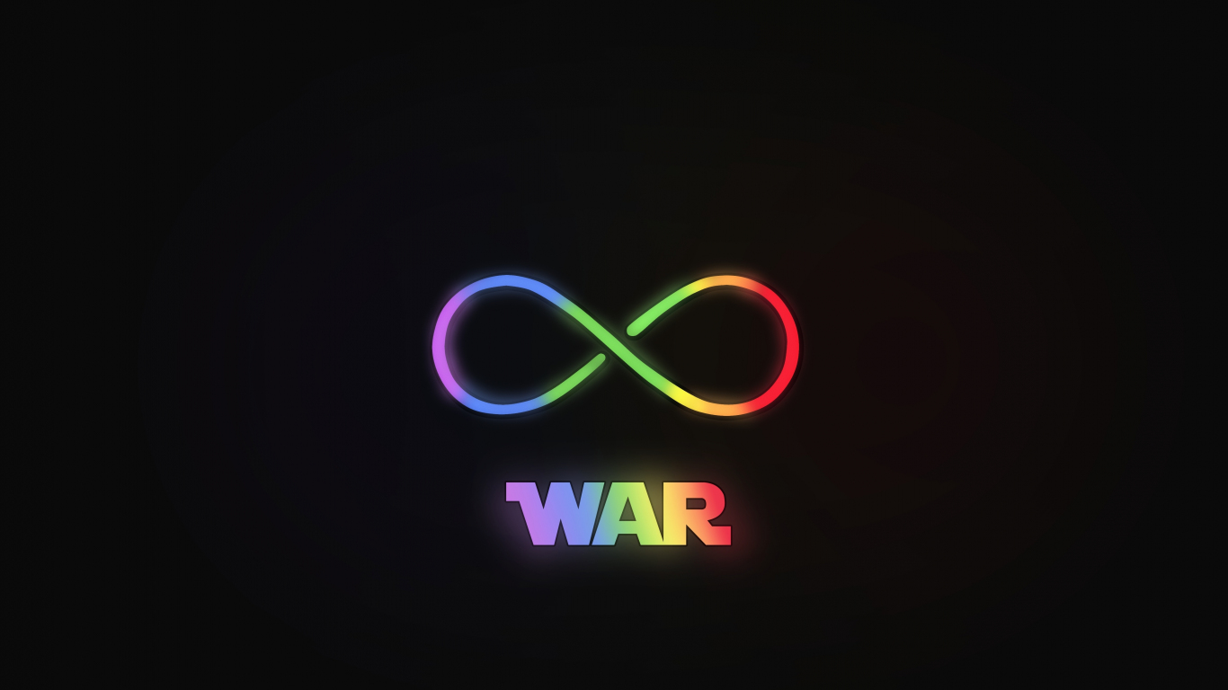 Download Infinity War Logo Neon Minimal 1366x768 Wallpaper Tablet Laptop 1366x768 Hd Image Background 9187