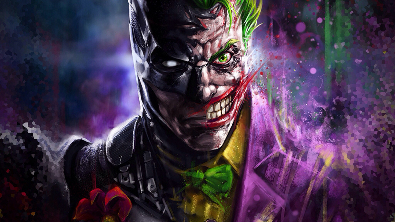 Batman and joker face-off artwork wallpaper background - Eyecandy for your  XFCE-Desktop 