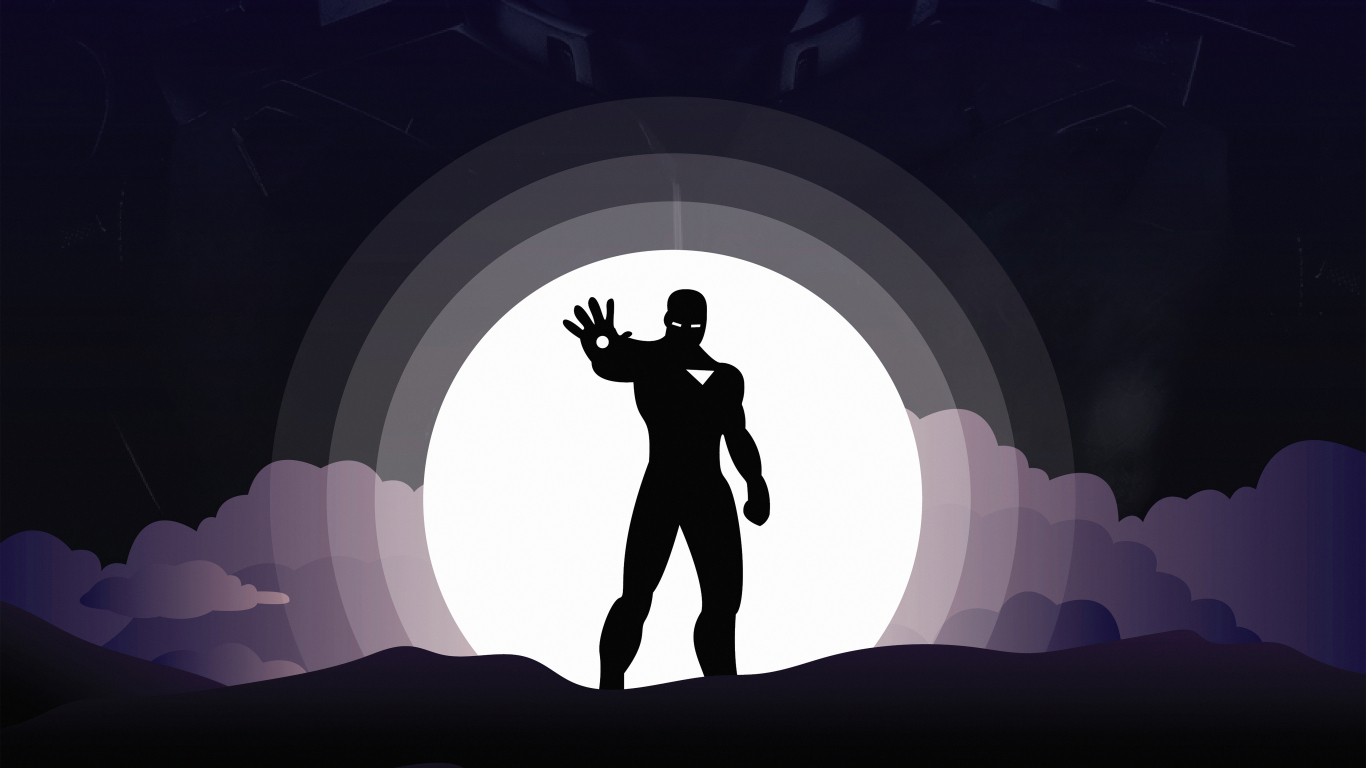 I am iron man silhouette wallpaper background - KDE Store