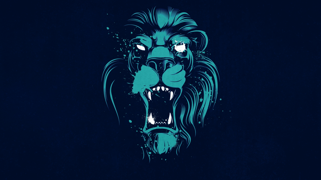 1366x768 Lion Blue Eyes 1366x768 Resolution HD 4k Wallpapers, Images,  Backgrounds, Photos and Pictures