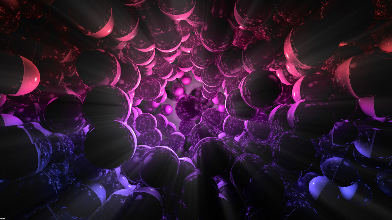 Balls spheres 3D abstraction wallpaper background 