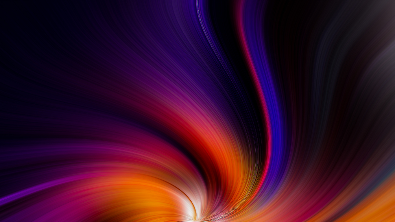 Colorful, abstract, swirl pattern, art, 1366x768 wallpaper