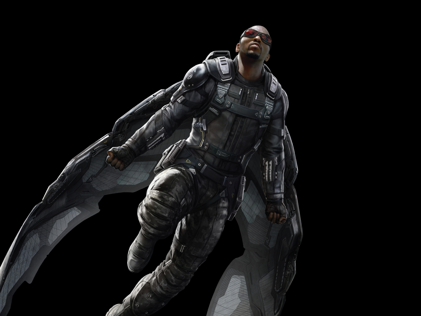 Download wallpaper 1400x1050 falcon, sam wilson, marvel comics ...