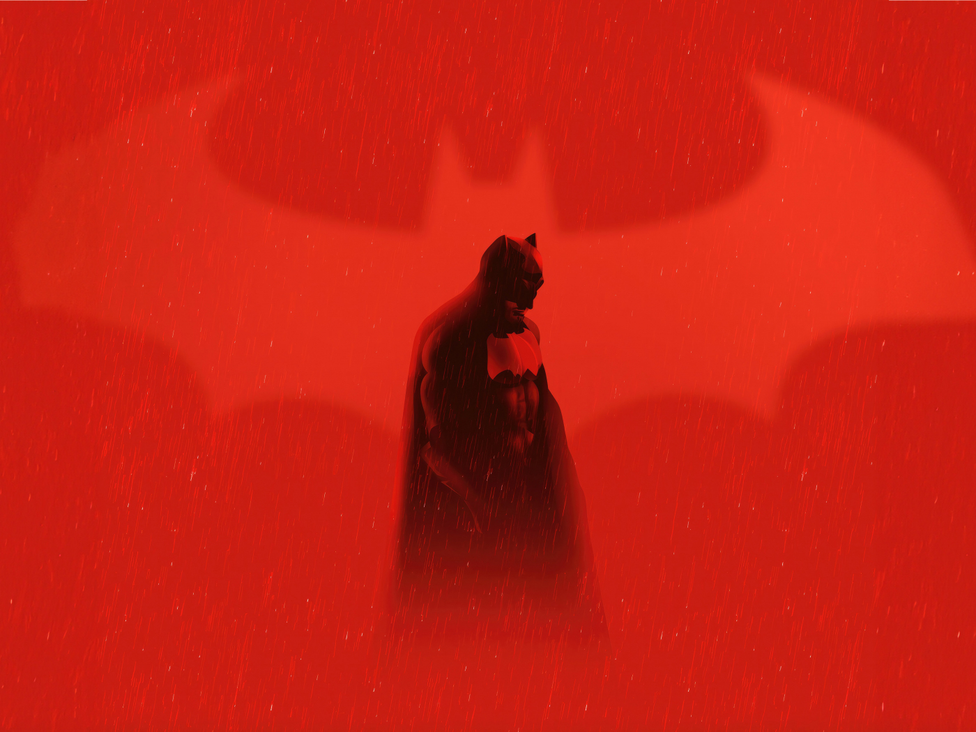 Download wallpaper 1400x1050 2023, batman movie, minimal and red ...