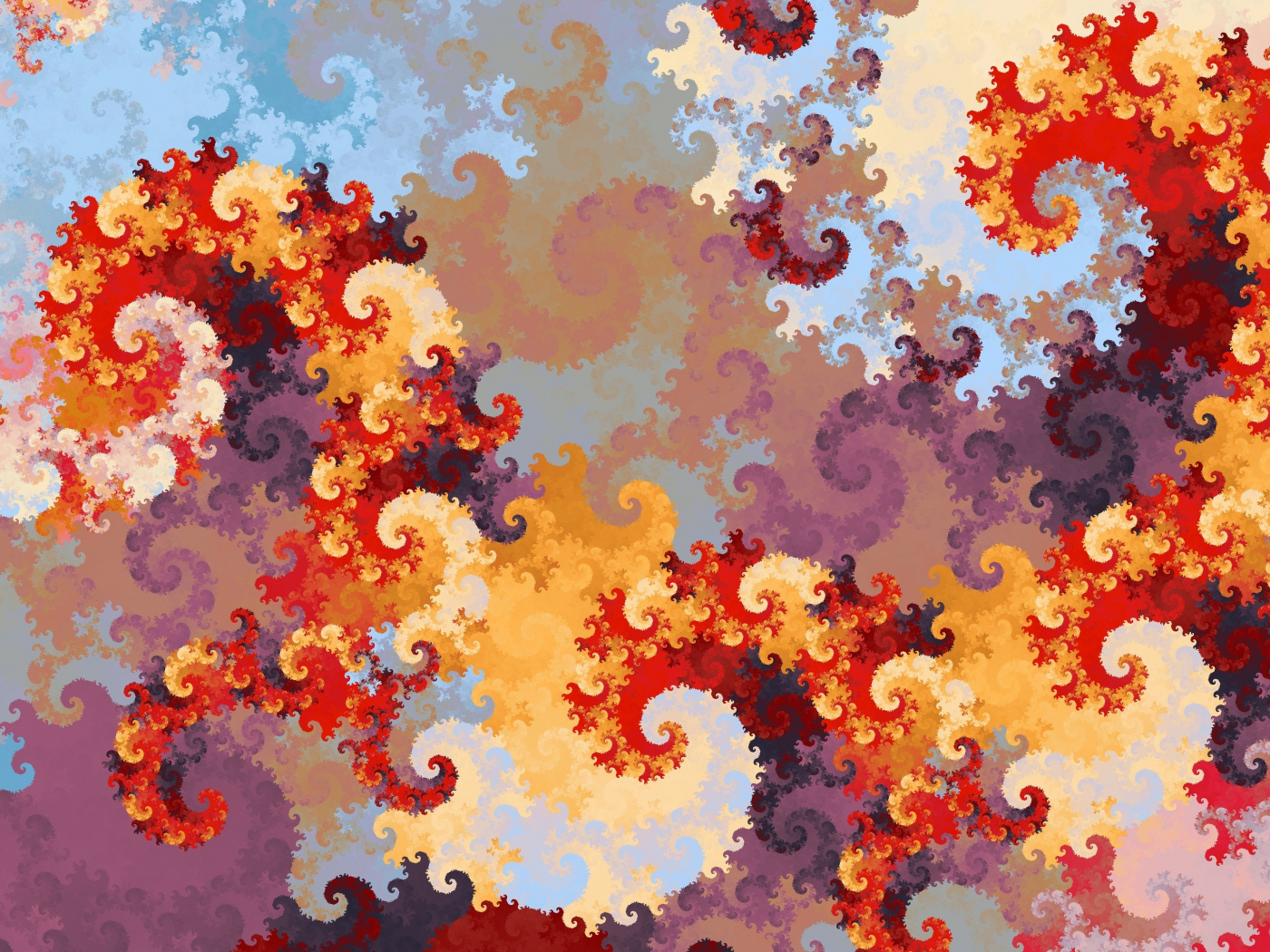 Swirl, abstract, fractal, pattern, 1400x1050 wallpaper