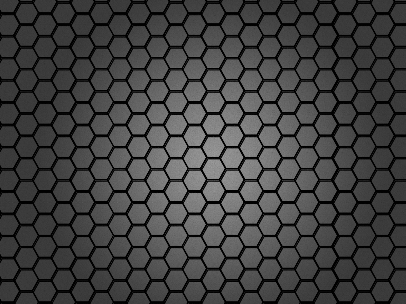 Download wallpaper 1400x1050 black hexagon texture, abstract, standard ...