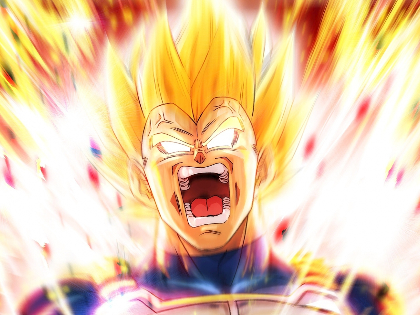 Dragon Ball Z, angry Vegeta, anime, 1400x1050 wallpaper