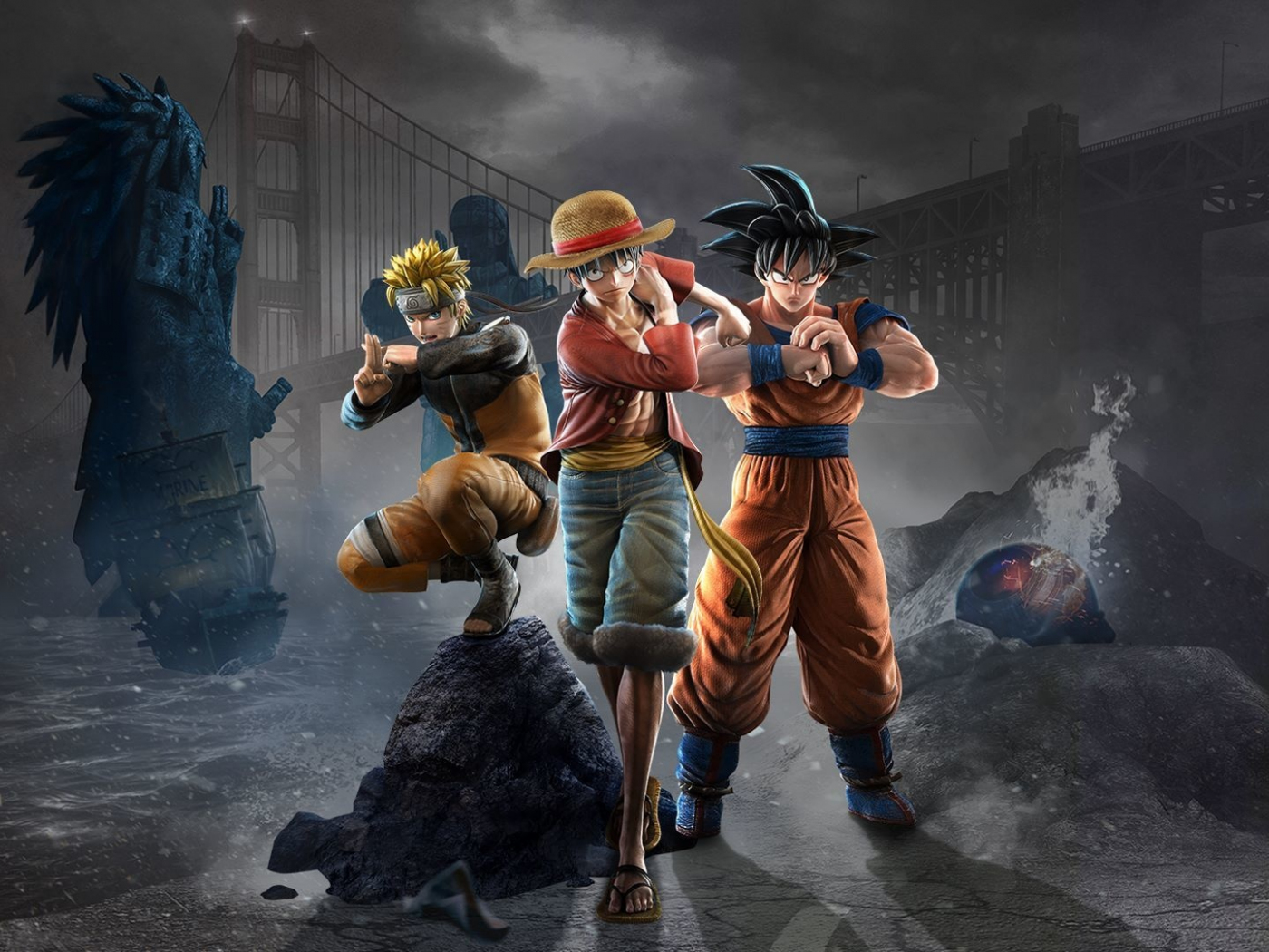 Download wallpaper 1400x1050 anime, jump force, naruto, dragon ball, one  piece, video game, standard 4:3 fullscreen 1400x1050 hd background, 19058