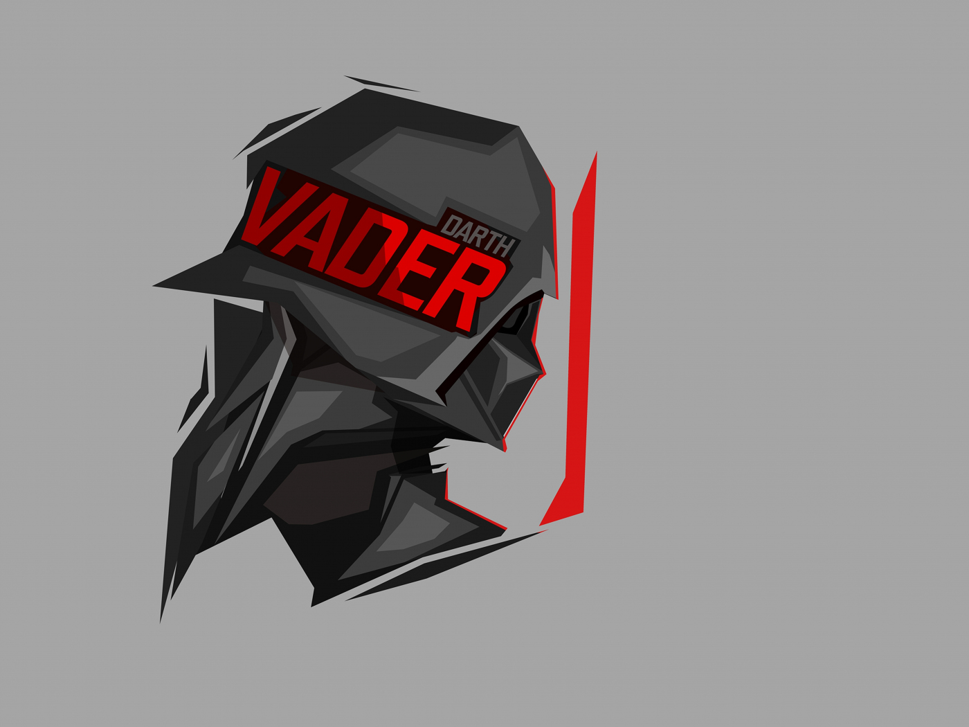 Download wallpaper 1400x1050 darth vader, star wars, art, standard 4:3 ...