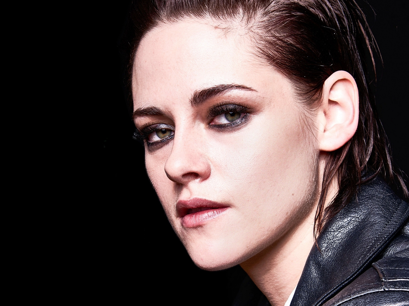 Download wallpaper 1400x1050 kristen stewart, makeup, face, portrait ...