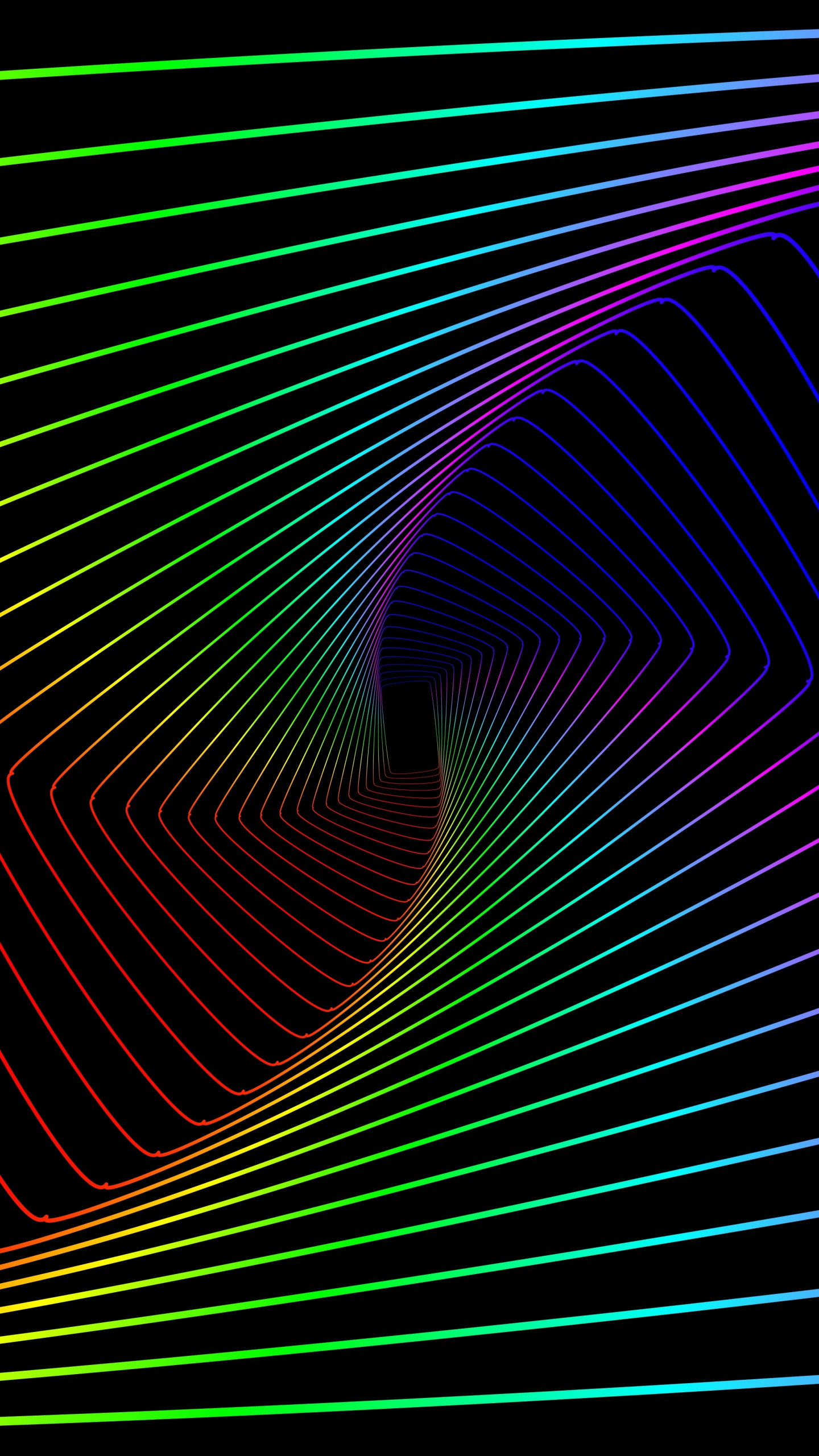 Colorful lines, swirl, abstract, minimal, 1440x2560 wallpaper