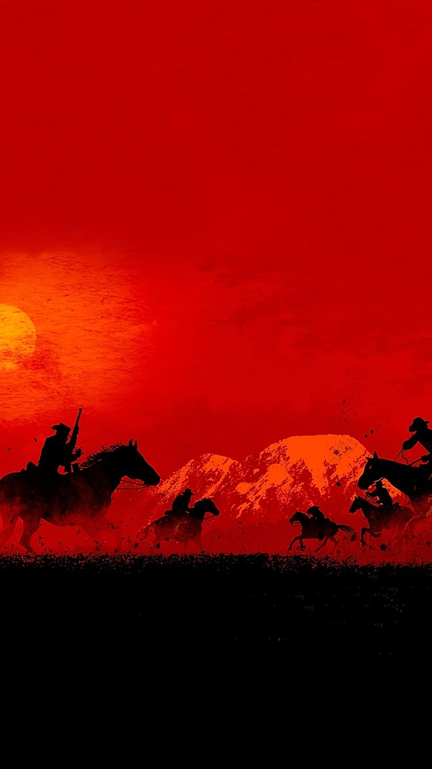 Download 1440x2560 wallpaper red dead redemption 2, cowboys, game, 2019, qhd samsung galaxy s6