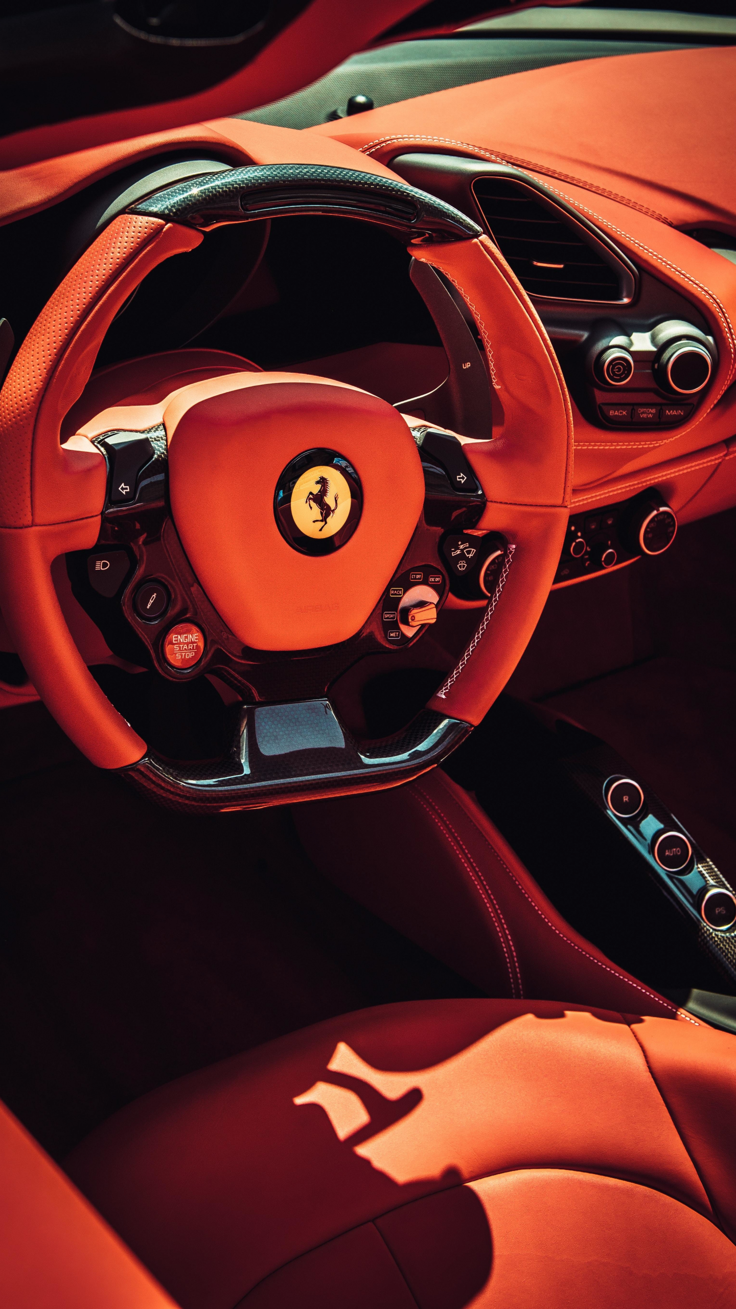 Download 1440x2560 Wallpaper Ferrari Car Steering Interior Qhd Samsung Galaxy S6 S7 Edge Note Lg G4 1440x2560 Hd Image Background 22134