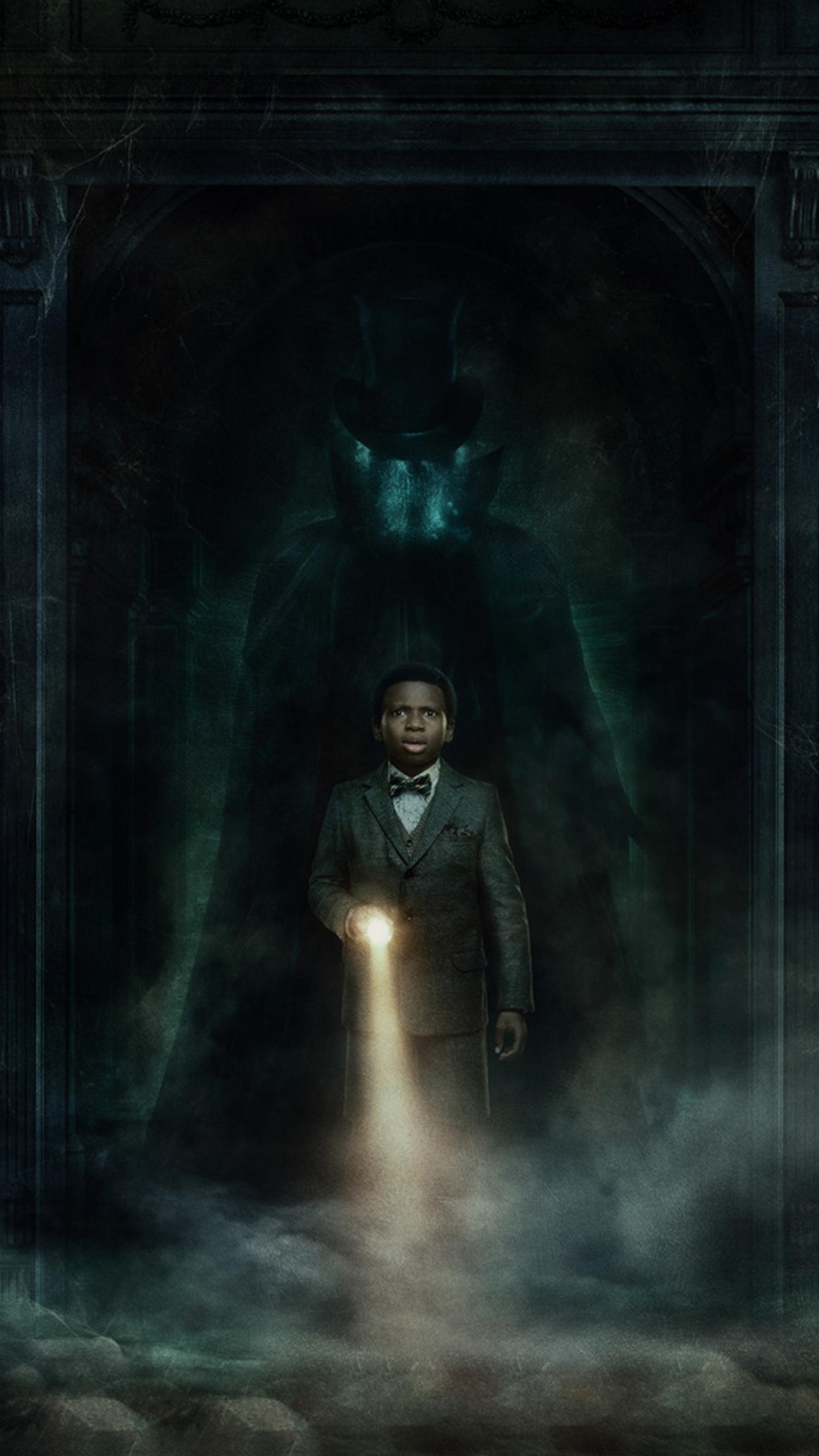 Kid, Haunted Mansion, 2023 movie, 1440x2560 wallpaper
