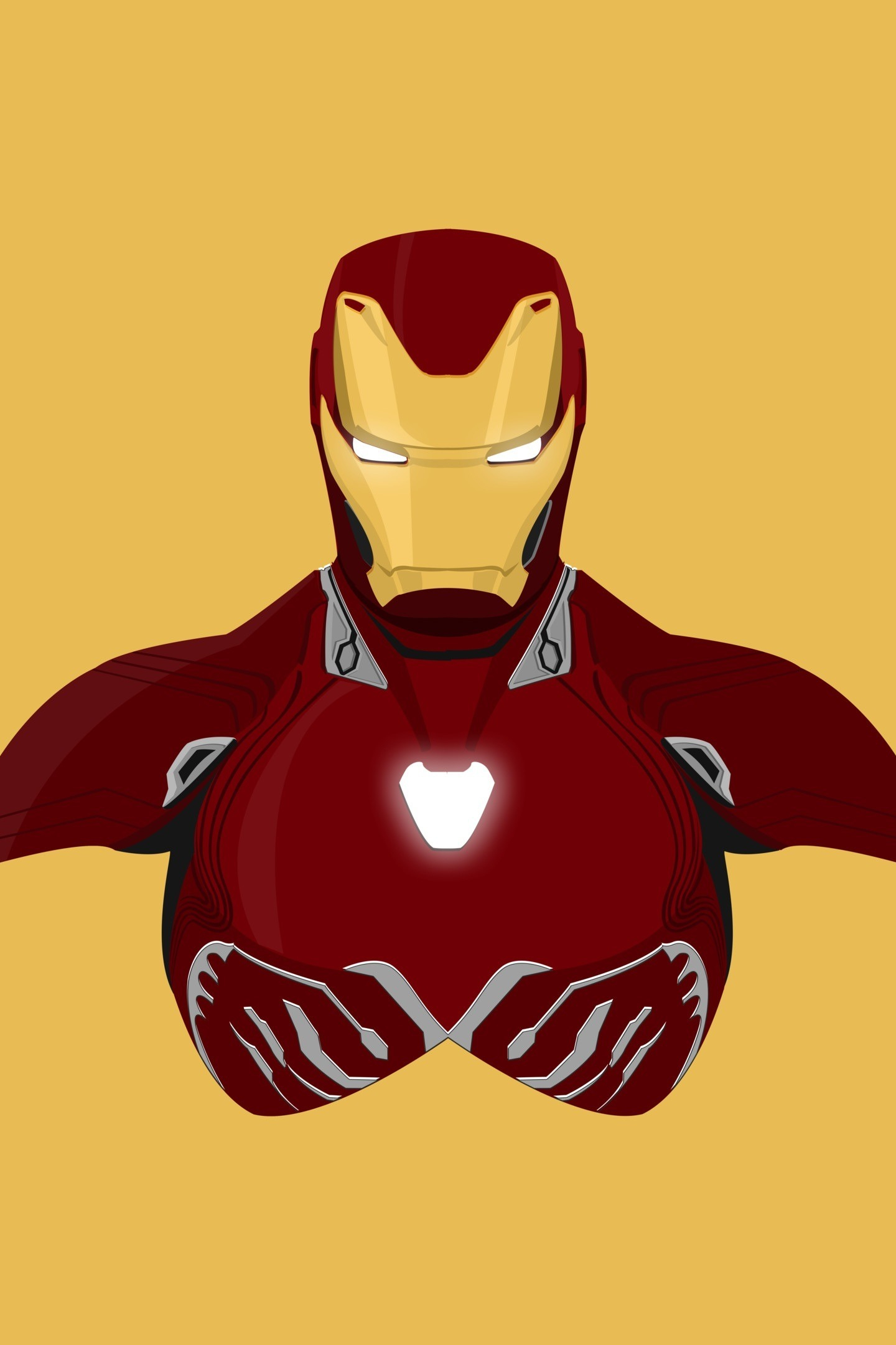 Download wallpaper 1440x2560 iron man, superhero, minimal, iron suit, qhd  samsung galaxy s6, s7, edge, note, lg g4, 1440x2560 hd background, 3627