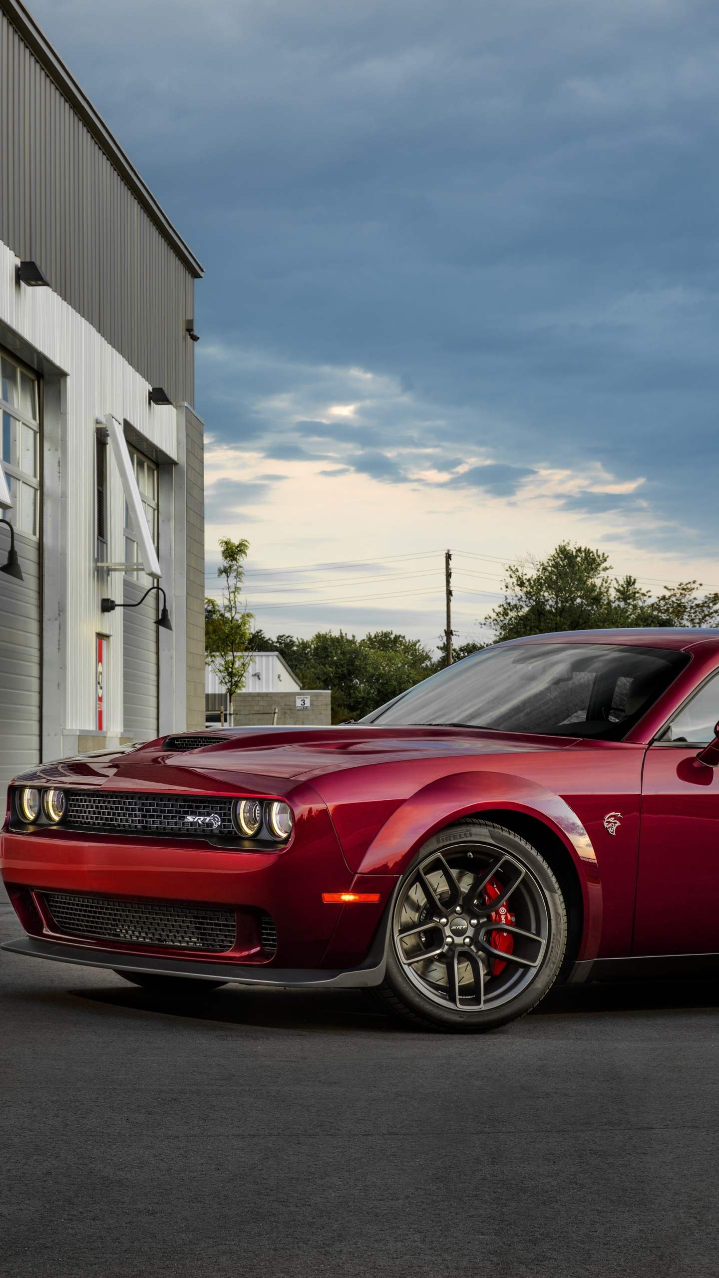 Download wallpaper 1440x2560 dodge challenger demon srt, blood-red, muscle  car, qhd samsung galaxy s6, s7, edge, note, lg g4, 1440x2560 hd background,  19533