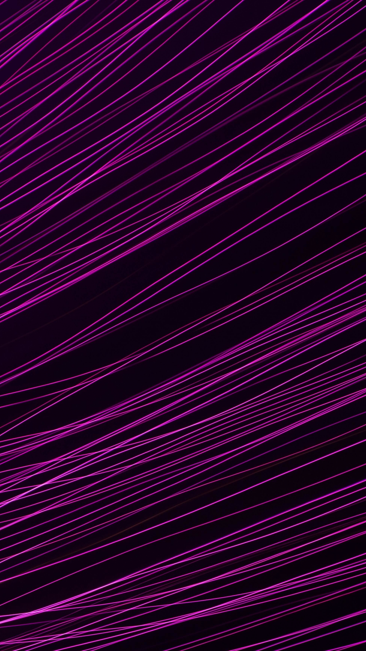 Download wallpaper 1440x2560 abstraction, pink threads, qhd samsung ...