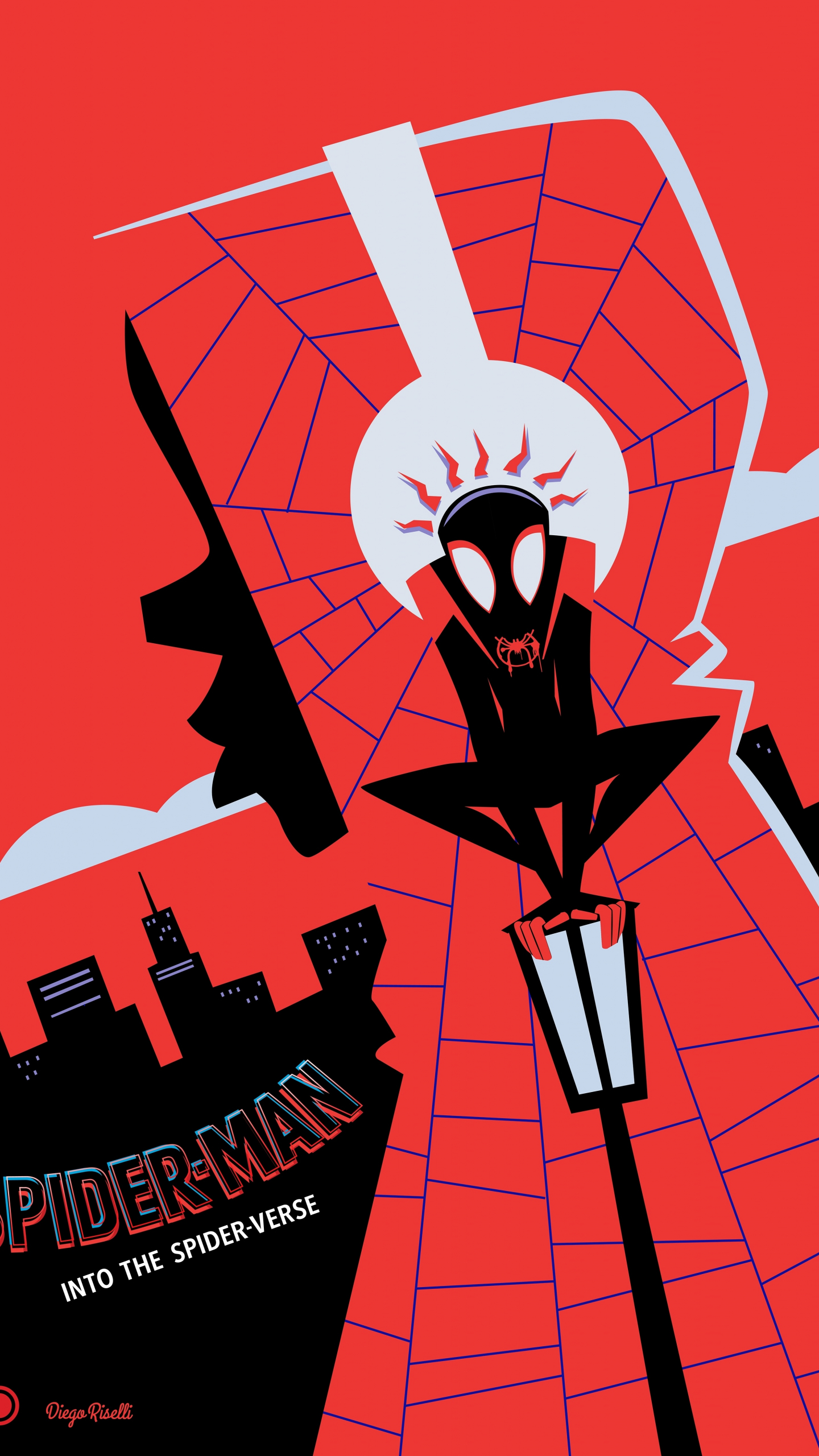 Download wallpaper 1440x2560 spider-man: into the spider-verse, miles  morales, fan art, qhd samsung galaxy s6, s7, edge, note, lg g4, 1440x2560  hd background, 15587