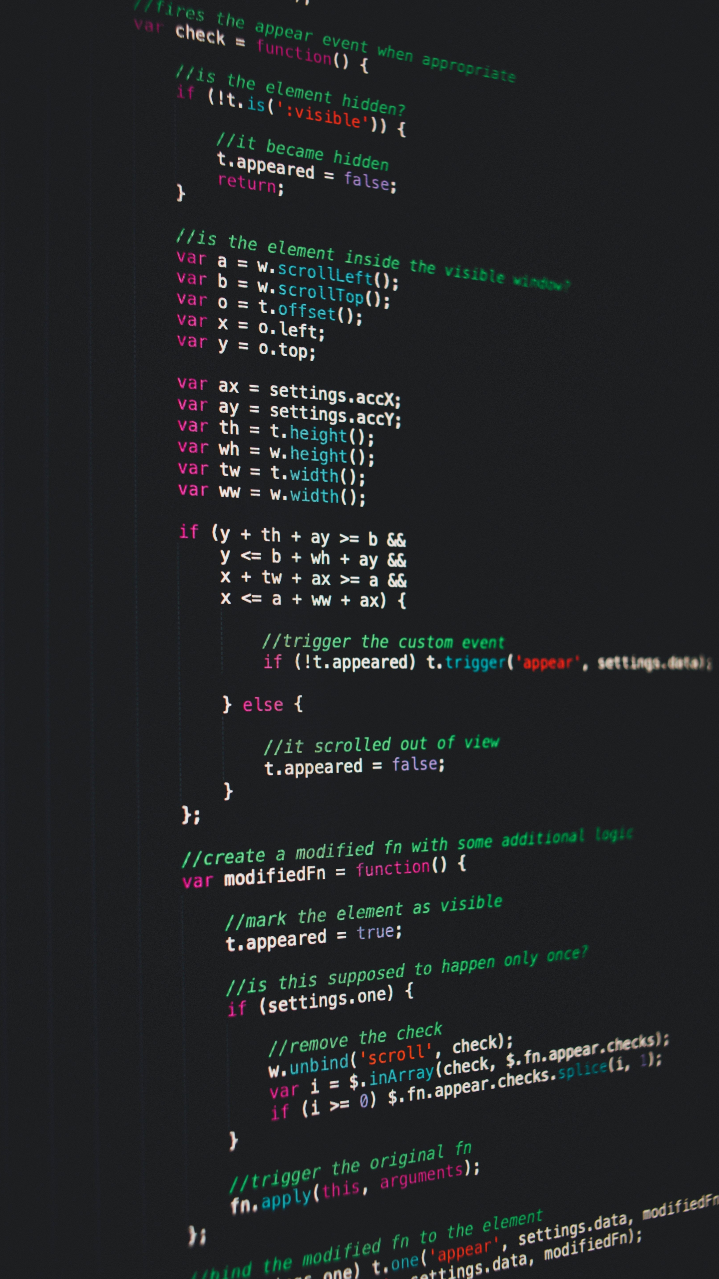 Computer screen, code, program, 1440x2560 wallpaper