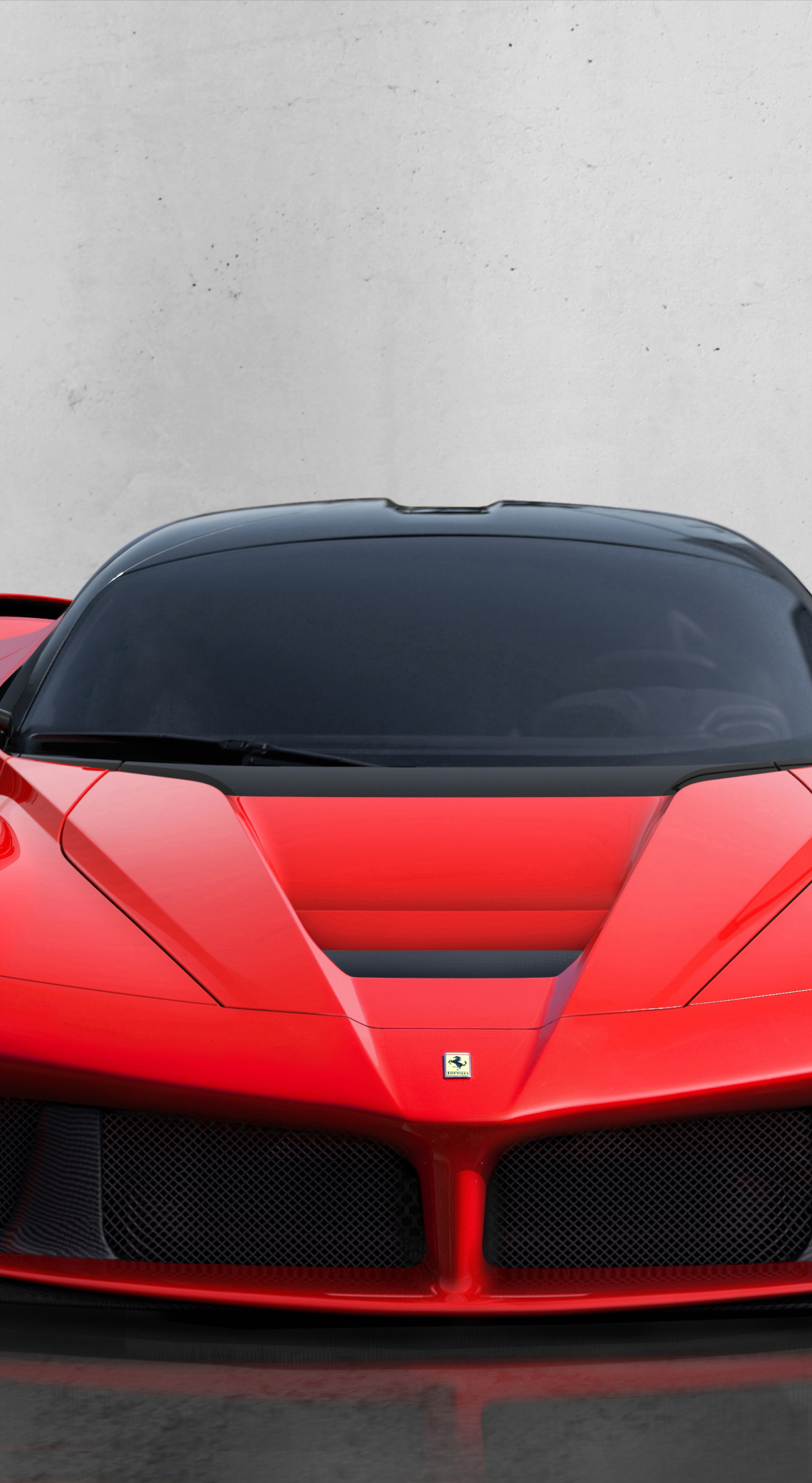 Download wallpaper 1440x2630 sports car, red, ferrari laferrari ...