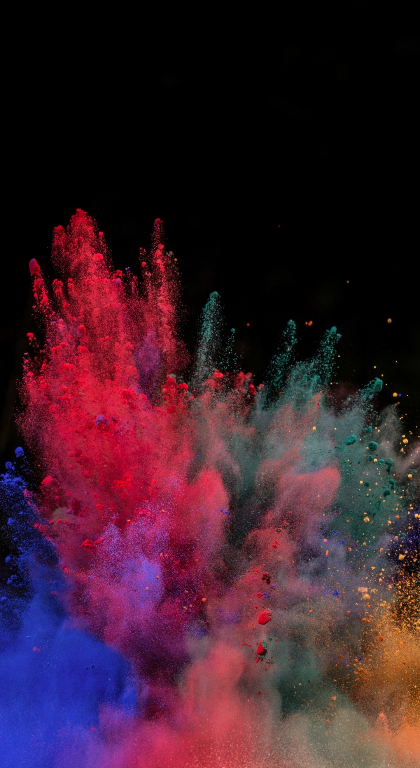 Download 1440x2630 Wallpaper Color Explosion Powders