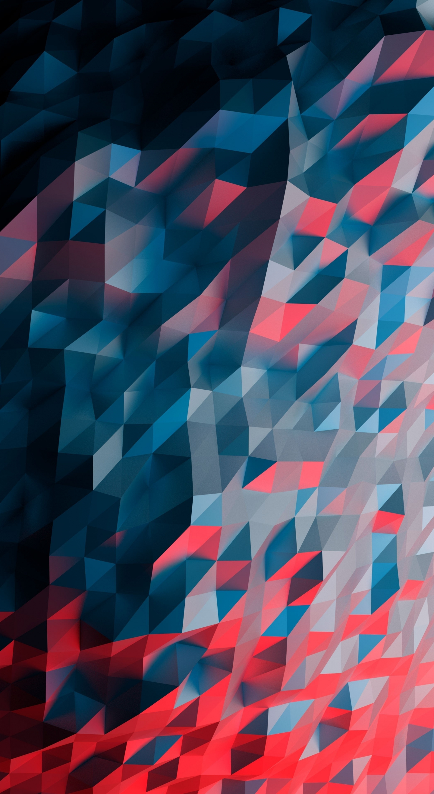 Multi-color, polygons, art, 1440x2630 wallpaper