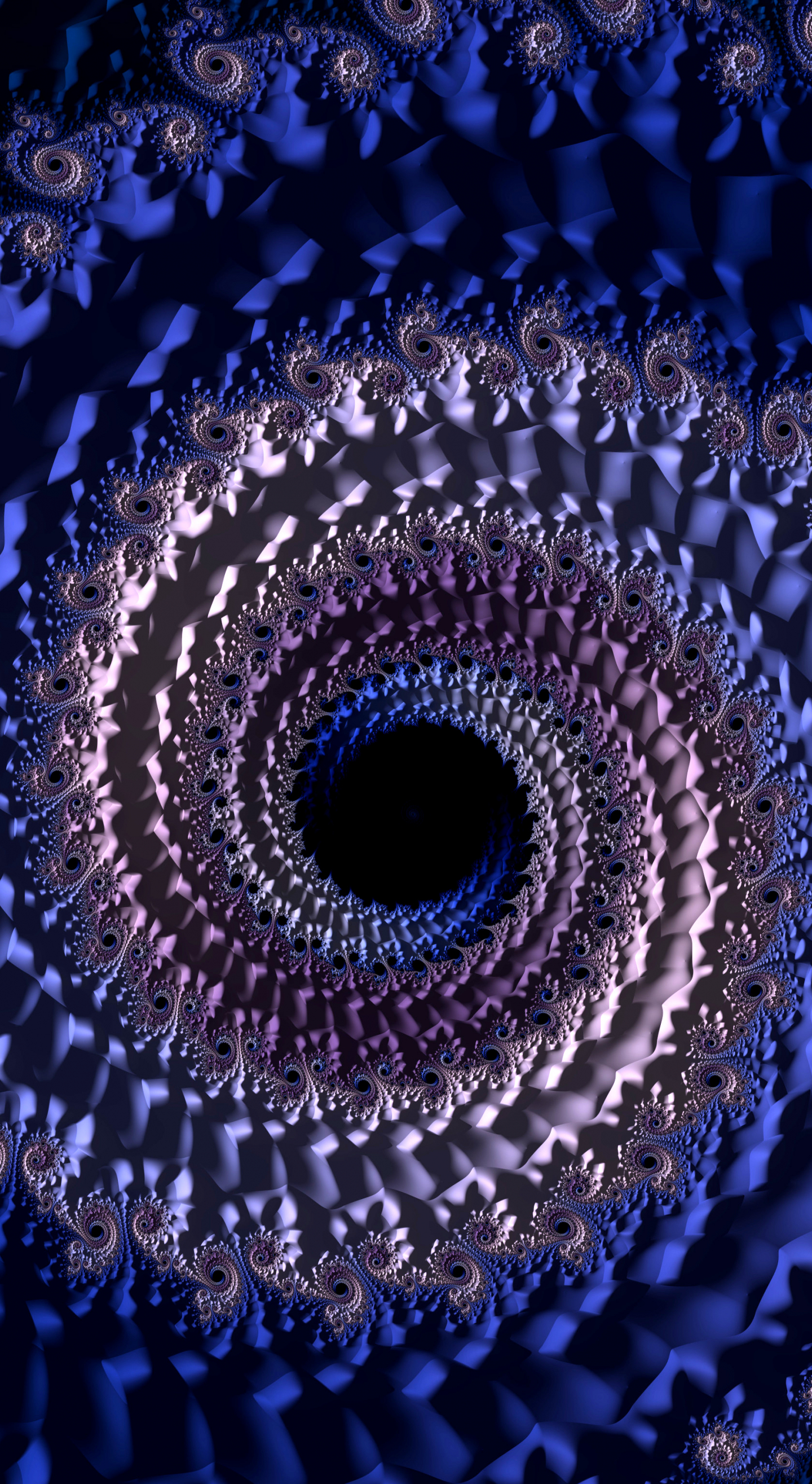 Download wallpaper 1440x2630 blue fractal, vortex, swirling, 3d, samsung  galaxy note 8, 1440x2630 hd background, 22579