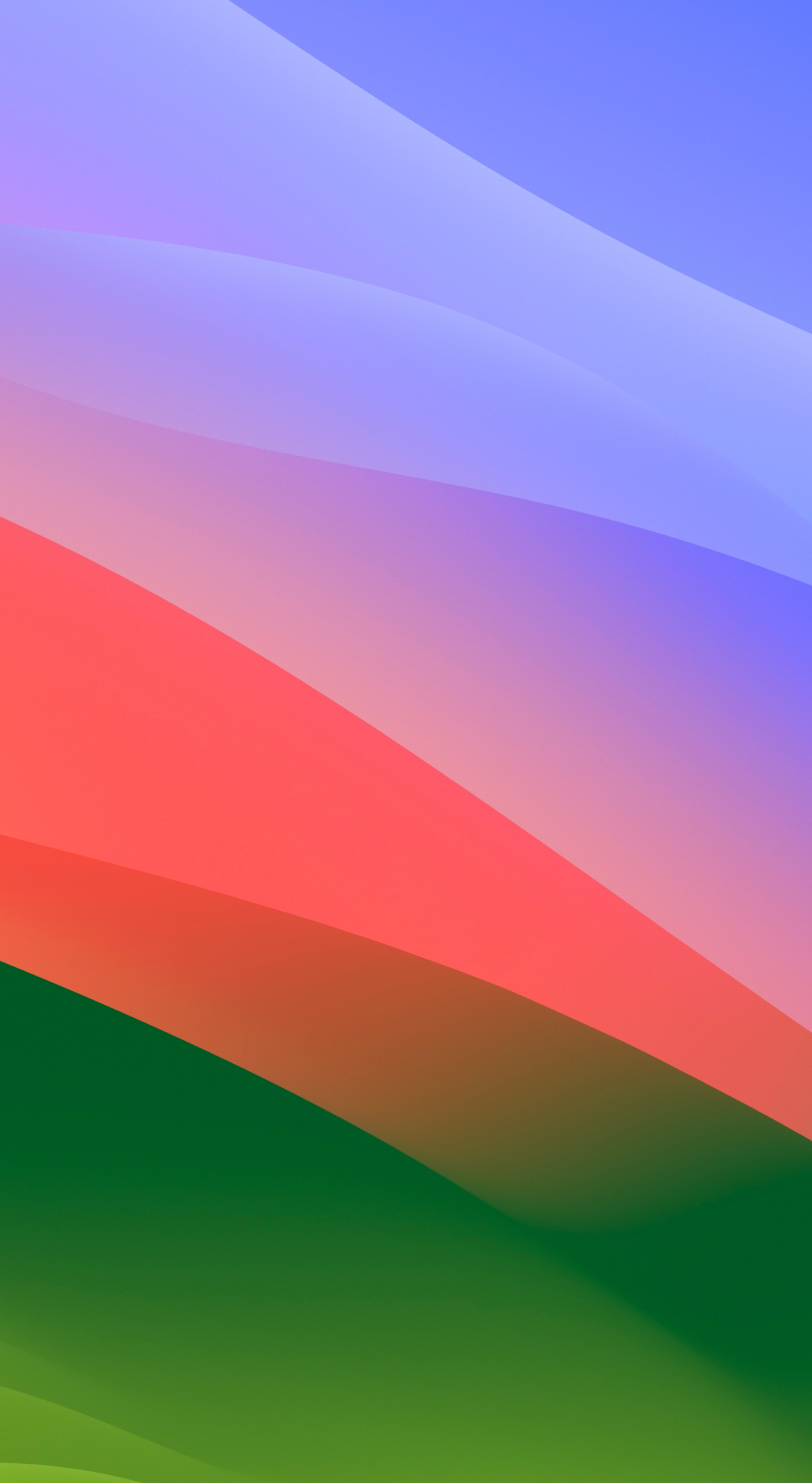 MacOS Sonoma, colorful waves, stock photo, 1440x2630 wallpaper