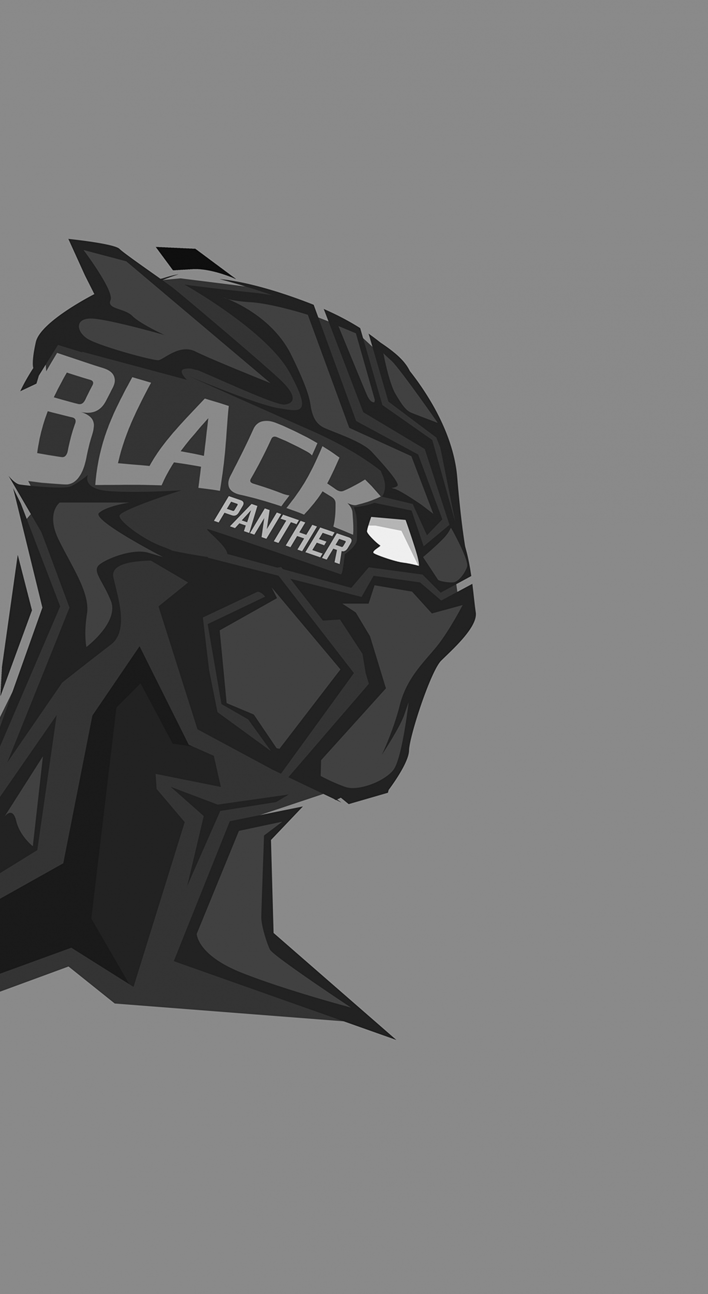 Download wallpaper 1440x2630 headshoot, marvel, black panther, art ...