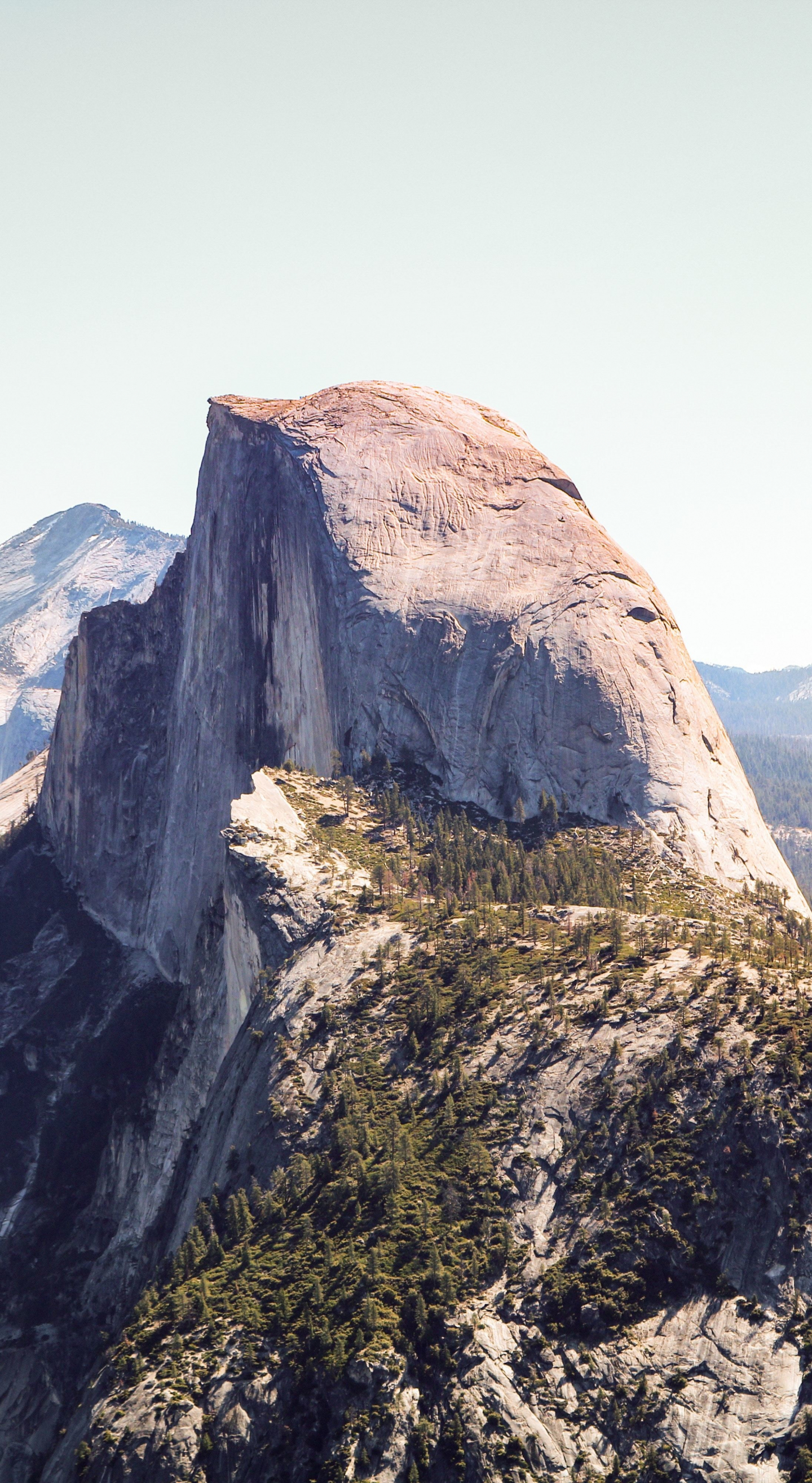 Half Dome, Yosemite valley, national park, nature, 1440x2630 wallpaper