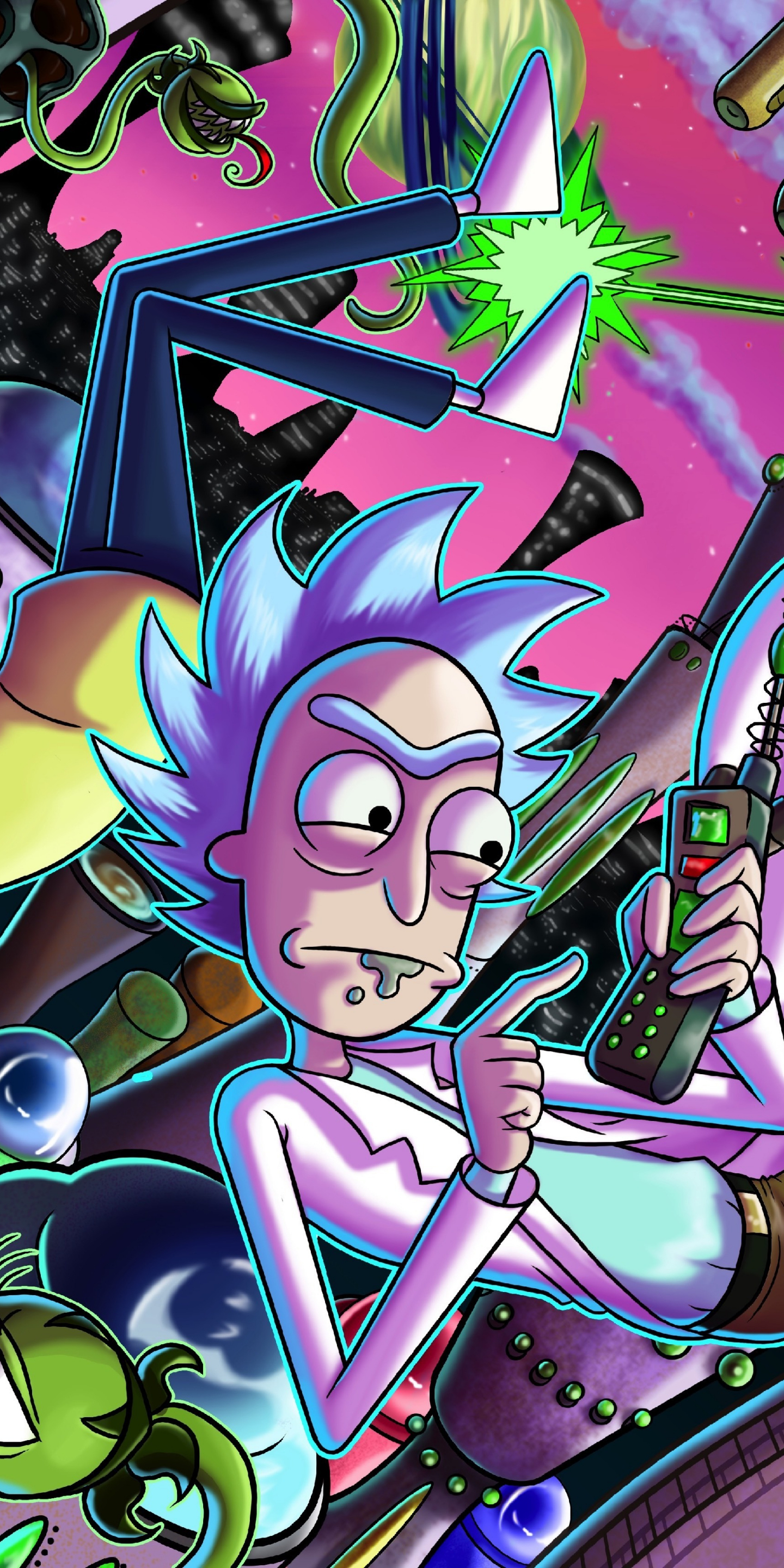 Download 1440x2880 Wallpaper Rick And Morty Tv Series Cartoon
