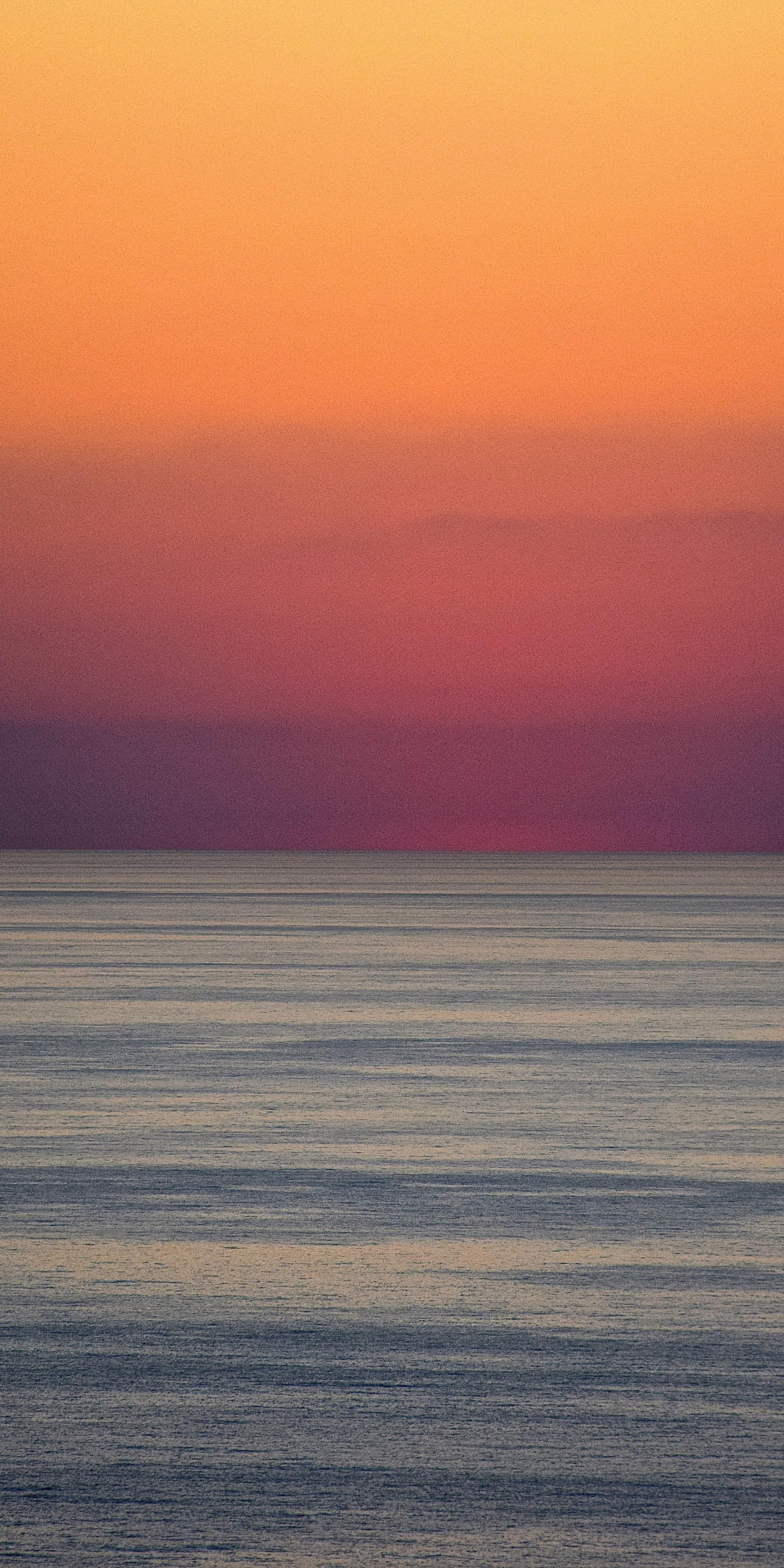 Sea, calm, sunset, body of water, blur, 1440x2880 wallpaper