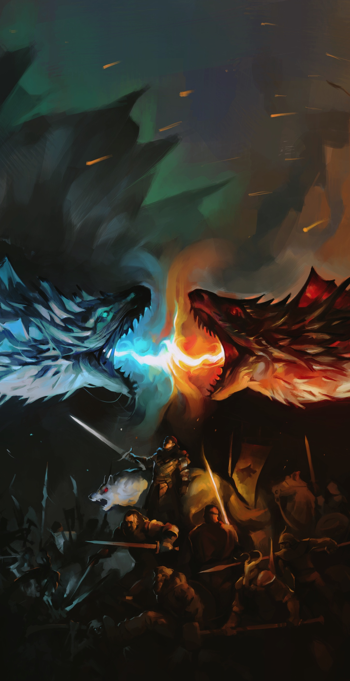 Download 1440x2960 Wallpaper Game Of Thrones Tv Series Dragons