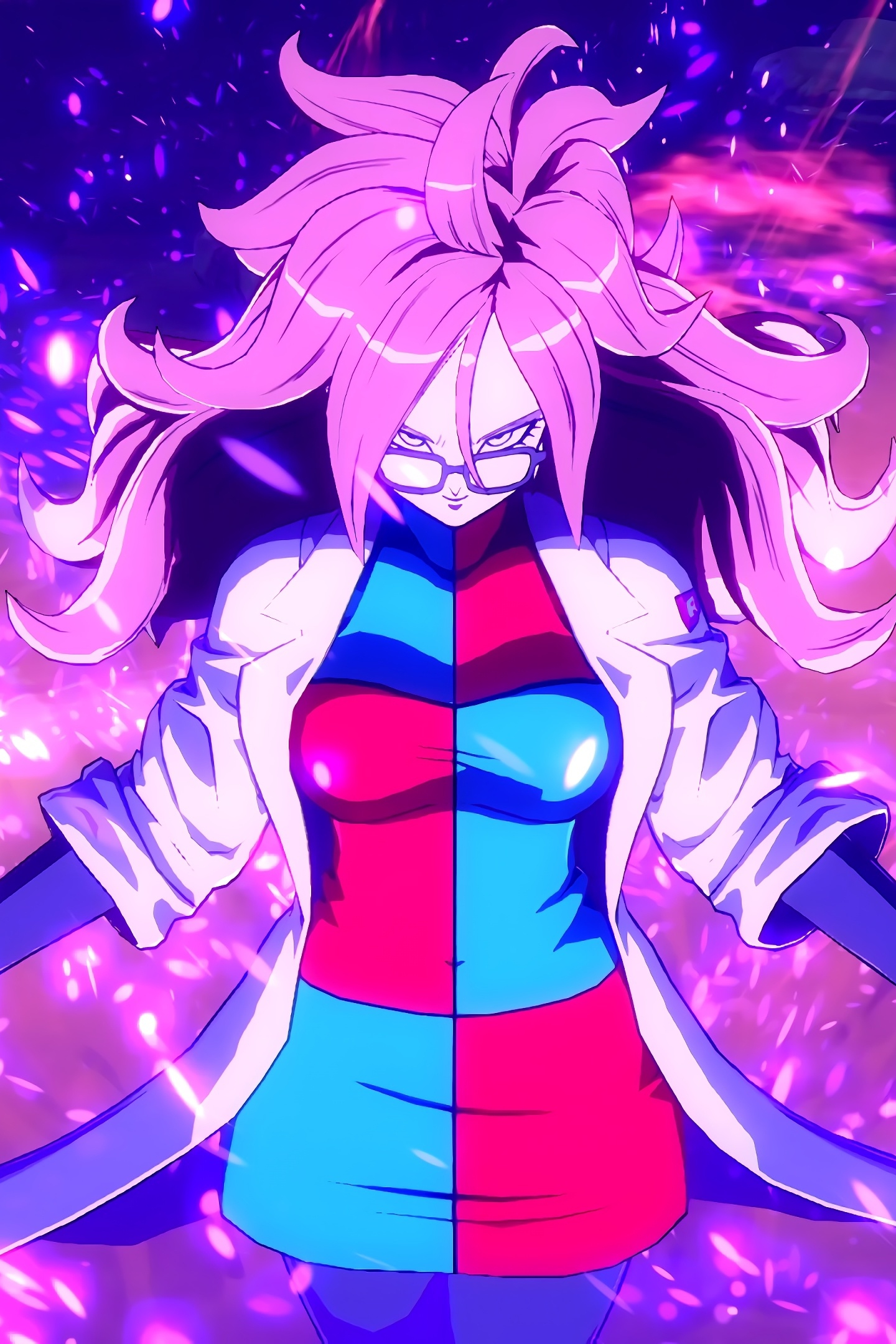 Download wallpaper 1440x2960 android 21, full power, anime girl, dragon  ball fighterz, samsung galaxy s8, samsung galaxy s8 plus, 1440x2960 hd  background, 4693