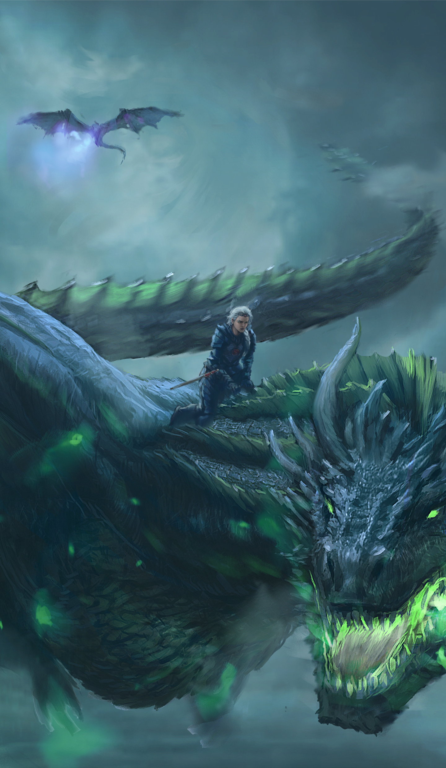 Download 1440x2960 Wallpaper Daenerys Targaryen Dragon Ride Game
