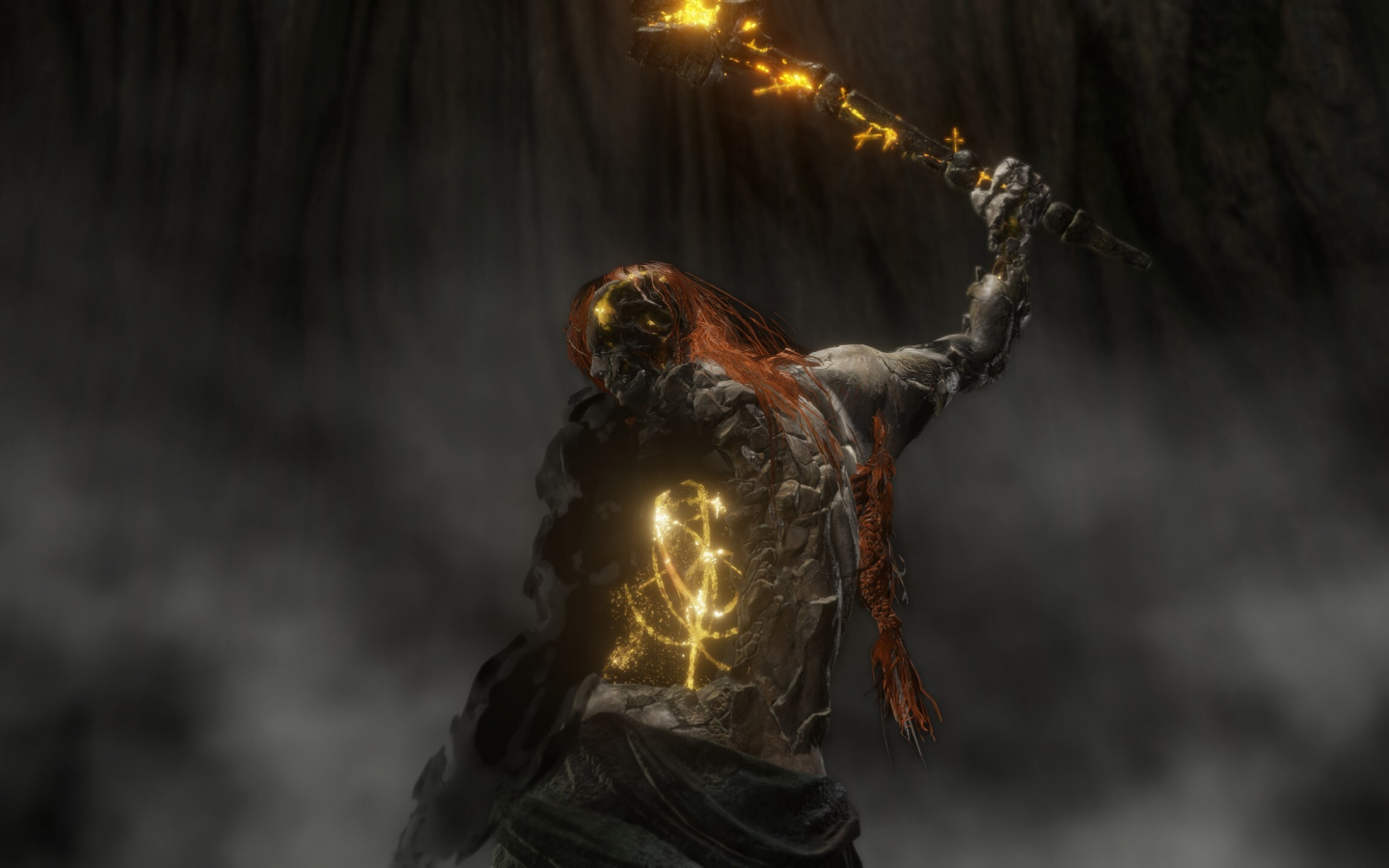 Warrior fire, Elden Ring, game, 1440x900 wallpaper