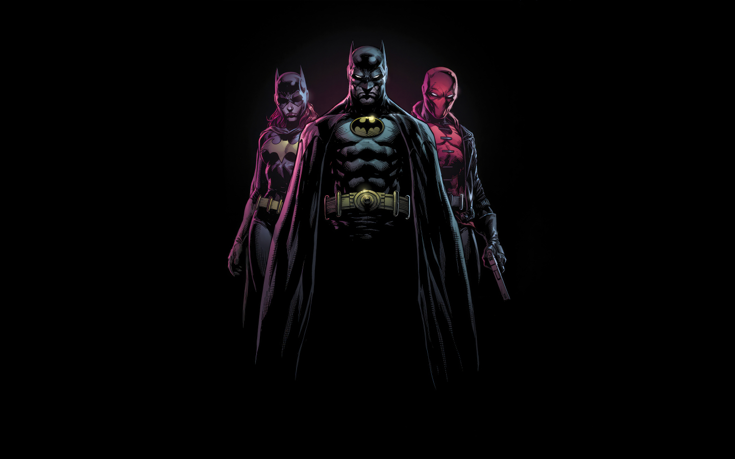 Bat-family, superhero, 1440x900 wallpaper