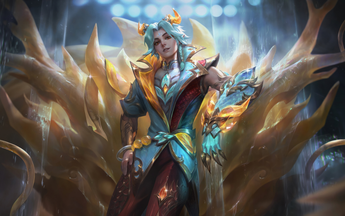 Riot game, League of Legends, heavenscale character, 2024, 1440x900 wallpaper