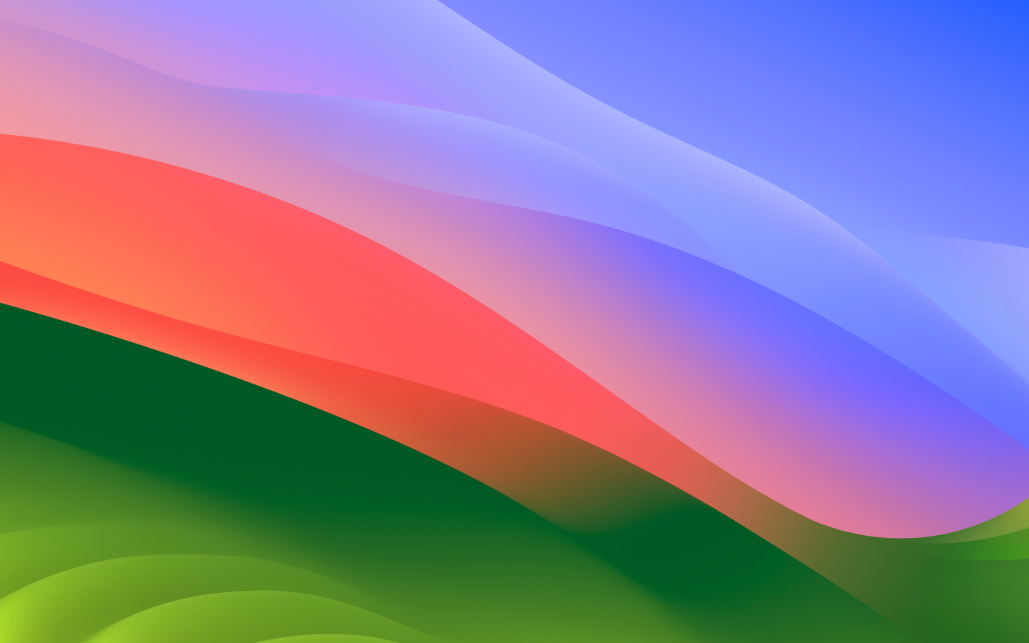 MacOS Sonoma, colorful waves, stock photo, 1440x900 wallpaper