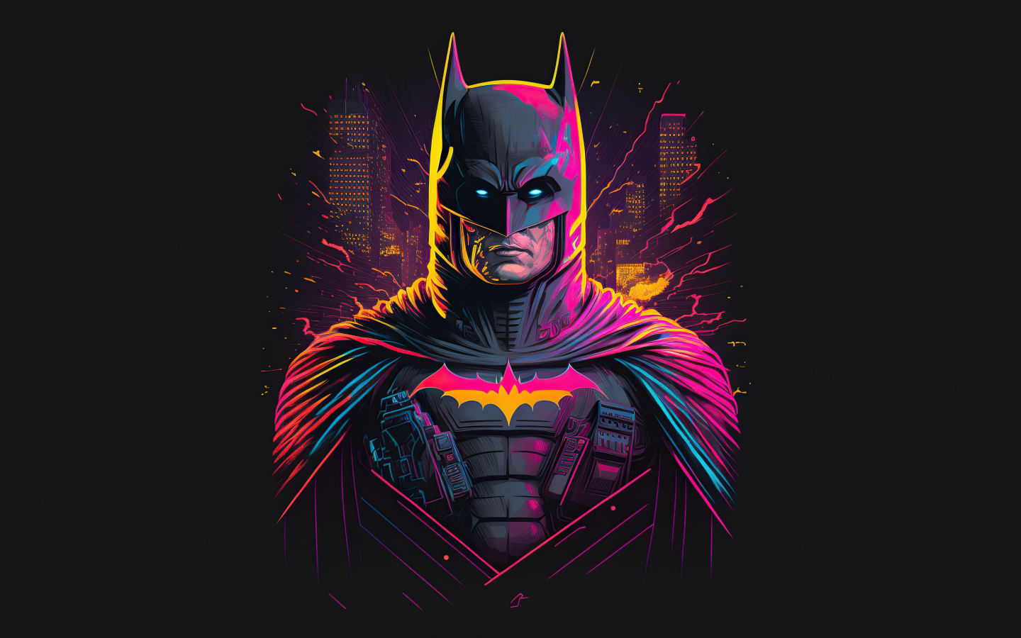 Retrofied batman, superhero, 1440x900 wallpaper