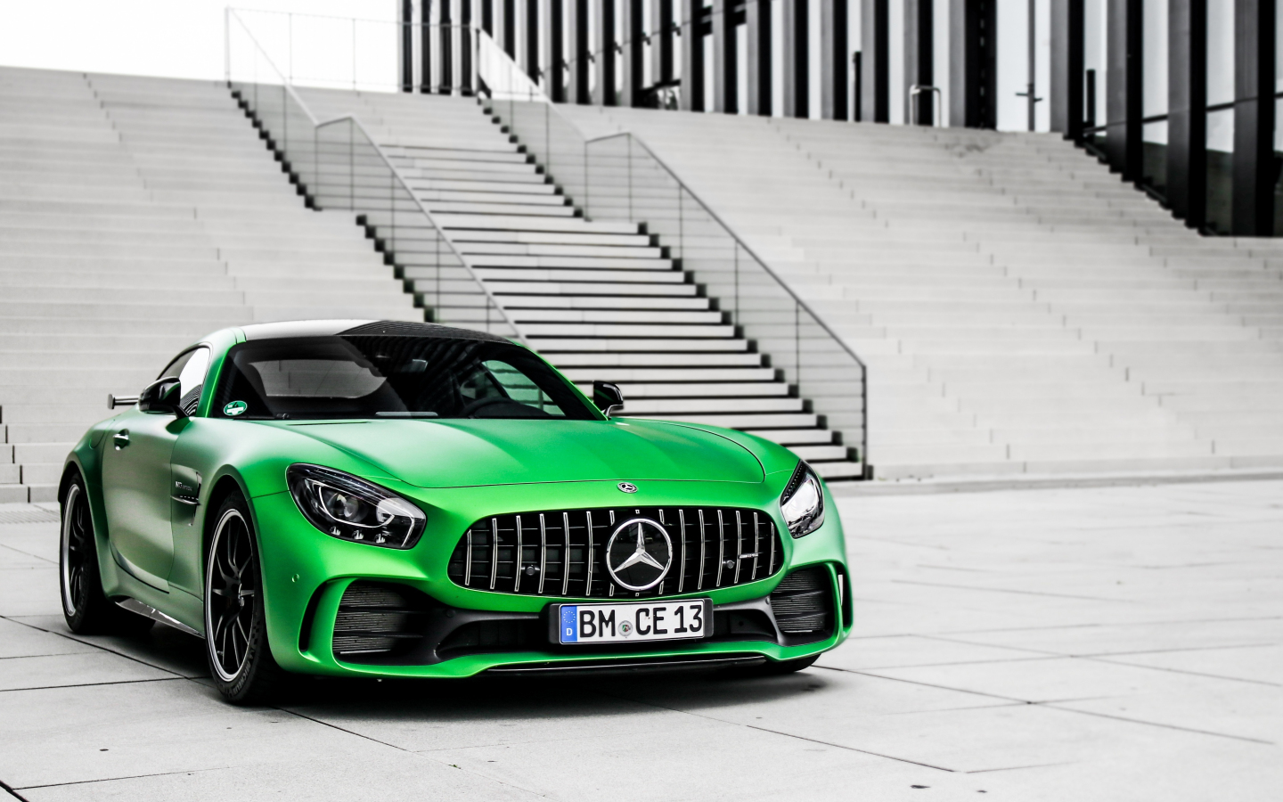 Download wallpaper 1440x900 mercedes-amg gt, luxury car, green ...