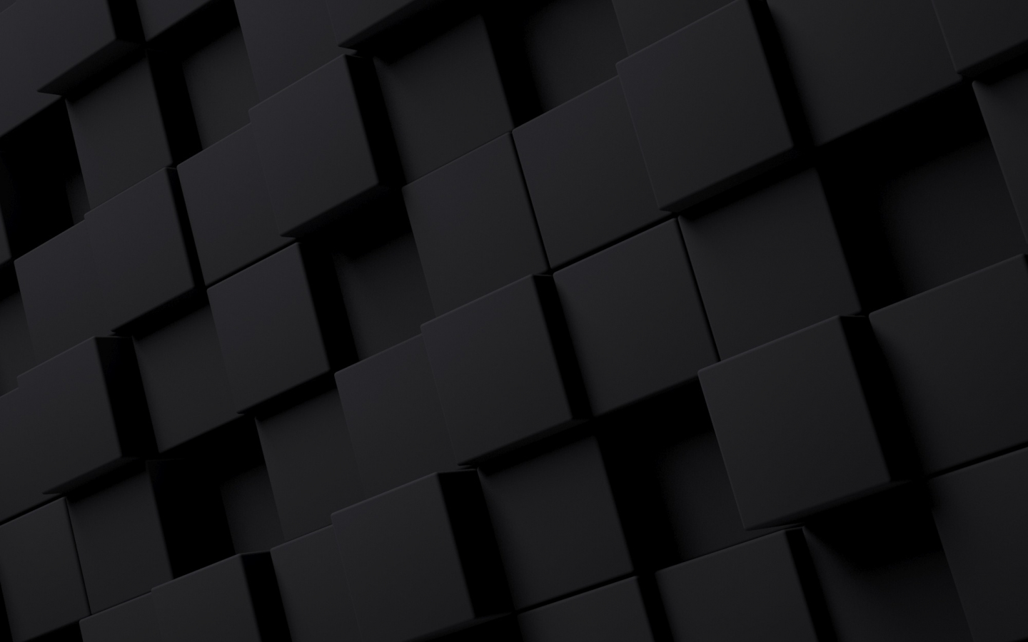 Download Black, pattern, dark cubes, abstract 1440x900 wallpaper, Widescree...