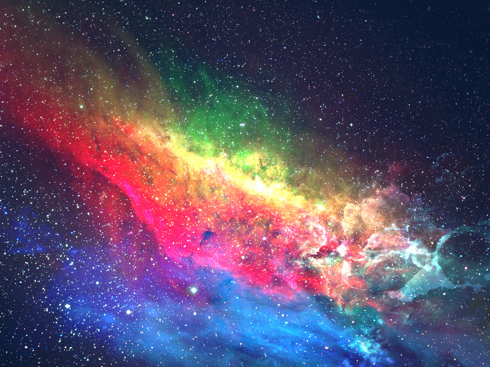 Download 1600x1200 wallpaper colorful, galaxy, space ...