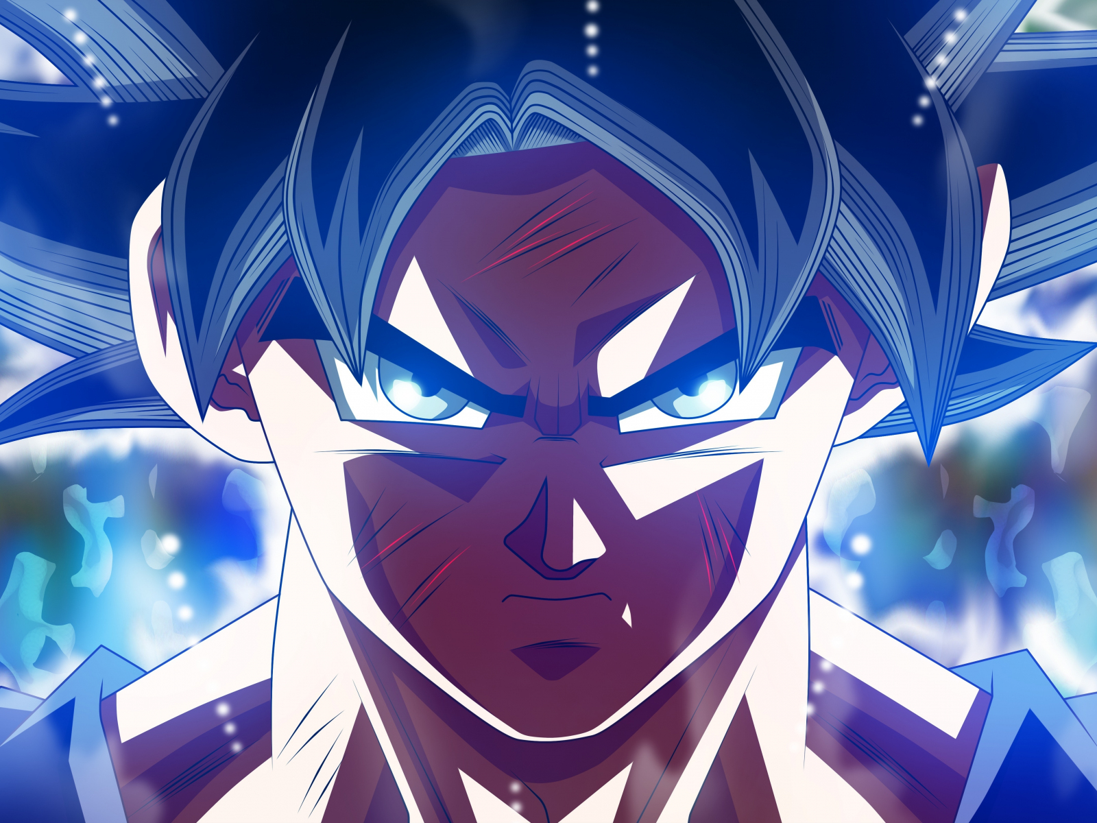 Download 1600x1200 Wallpaper Wounded Son Goku Ultra Instinct