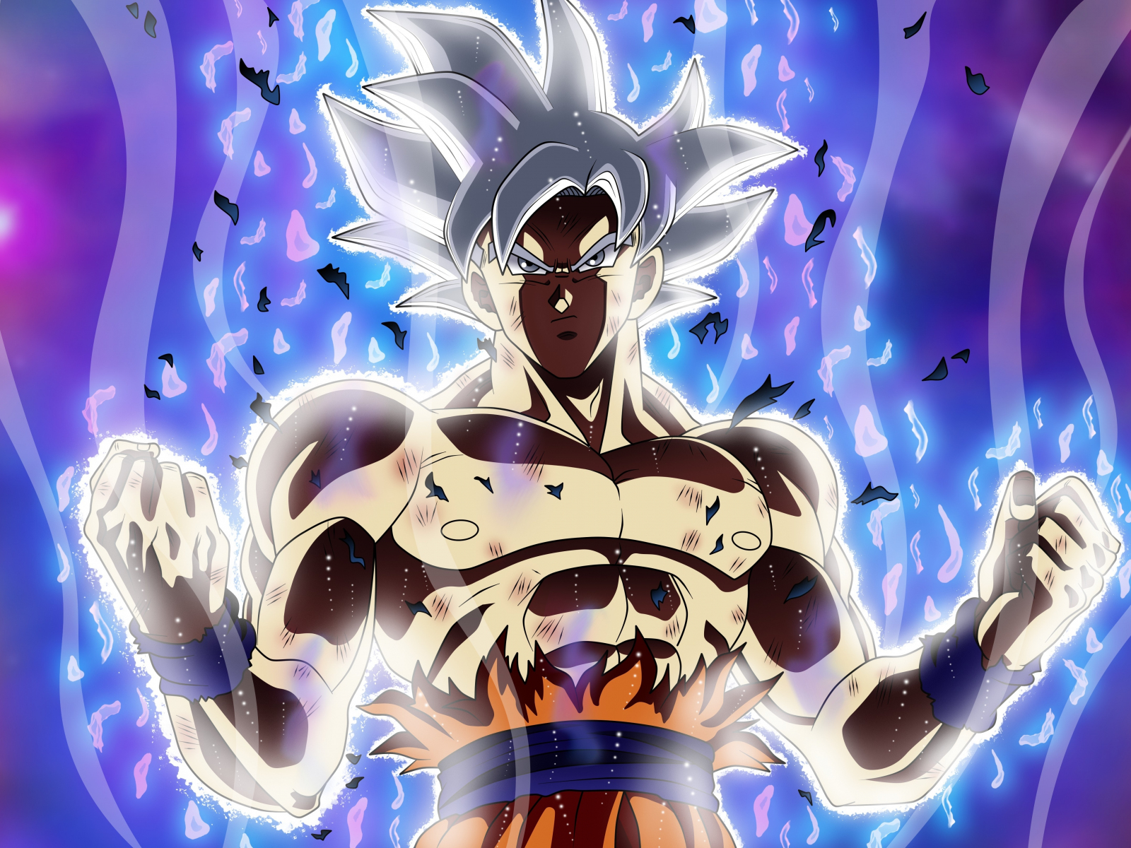 Download wallpaper 1600x1200 son goku, anime boy, powerfull, standard 4 ...