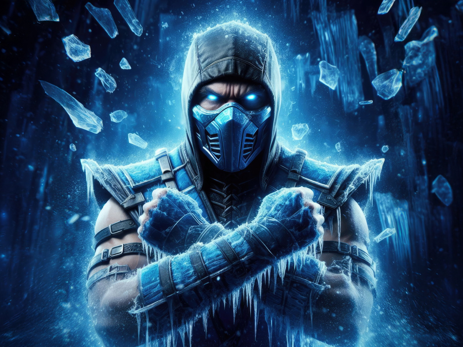 Download wallpaper 1600x1200 sub-zero from mortal kombat, gaming ...