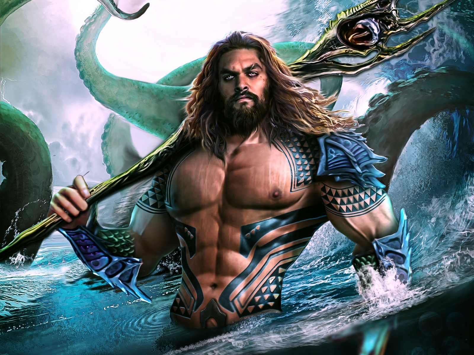 Aquaman, artwork, king of Atlantic, 1600x1200 wallpaper