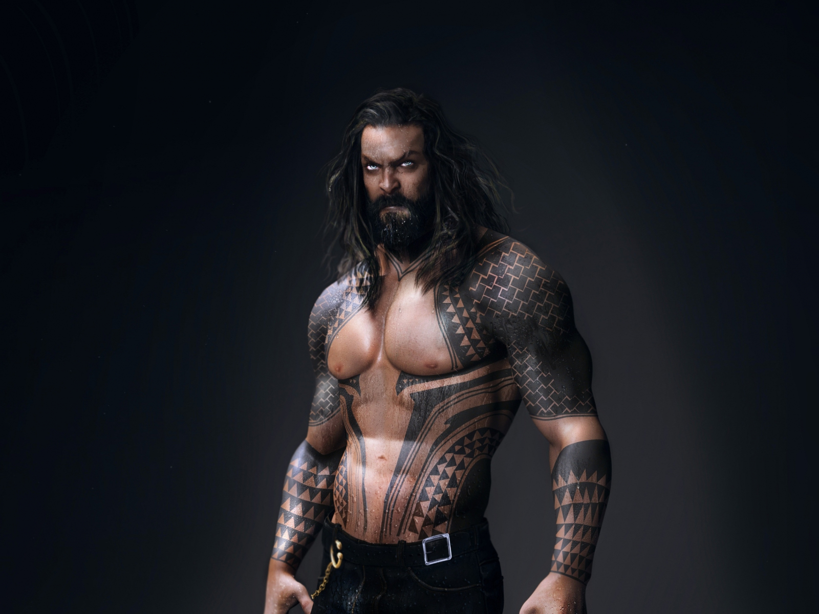 Aquaman, Jason Momoa, tattoo, 1600x1200 wallpaper