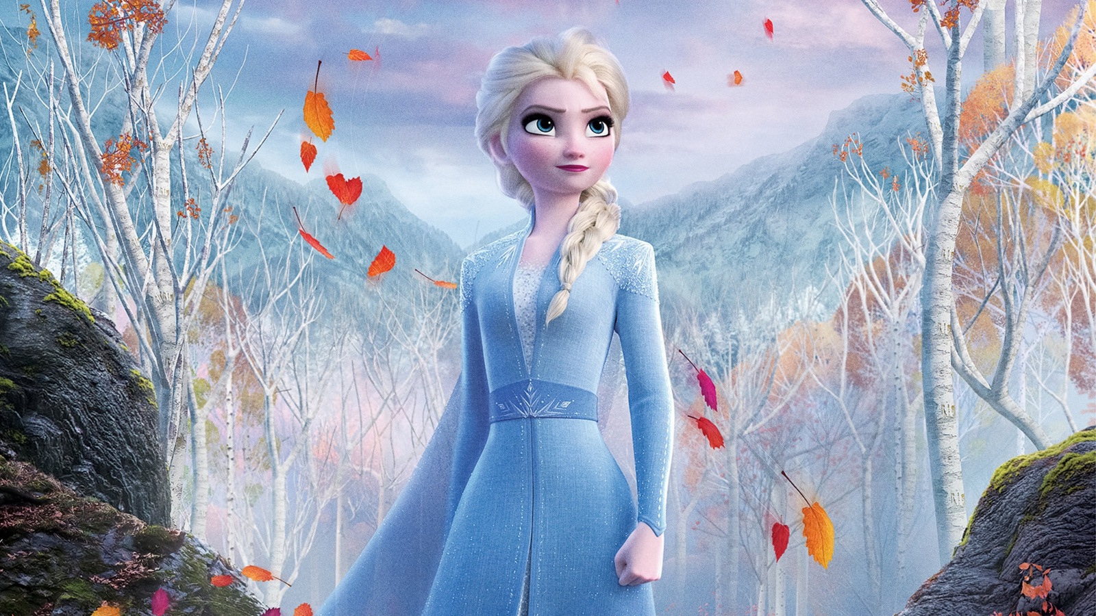 Snow Queen Elsa, frozen 2, movie, 2019, 1600x900 wallpaper