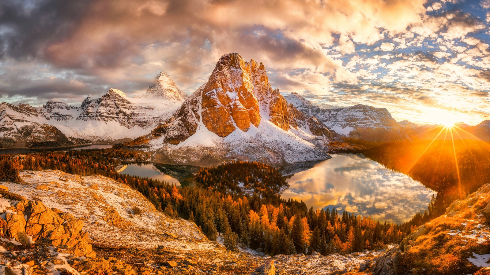 sunset mountain wallpaper widescreen